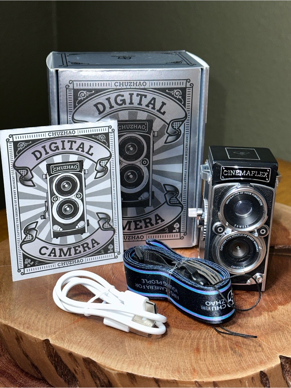 Chuzhao Retro Mini Digital TLR Camera Cinemaflex CIB